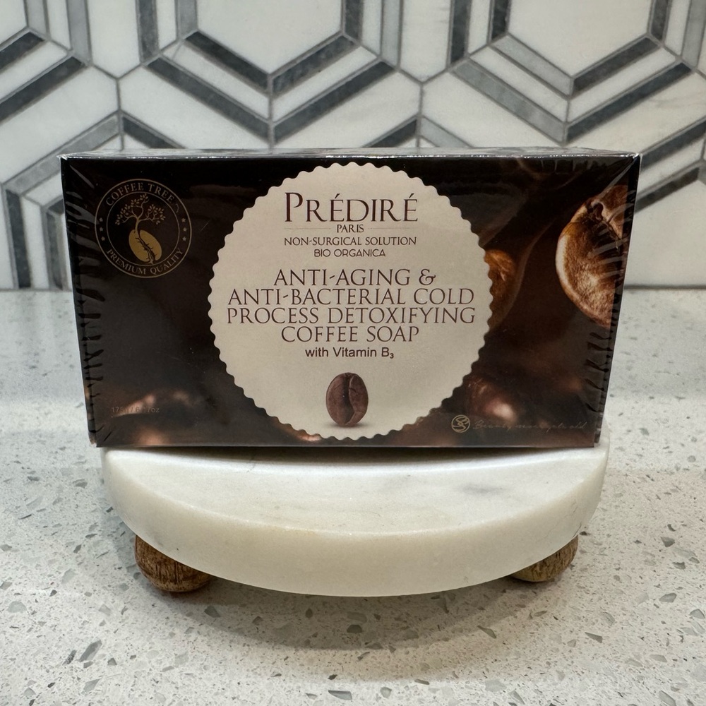 PREDIRE PARIS Anti-Aging & Anti-Bacterial Cold Process Detoxifying Coffee Soap